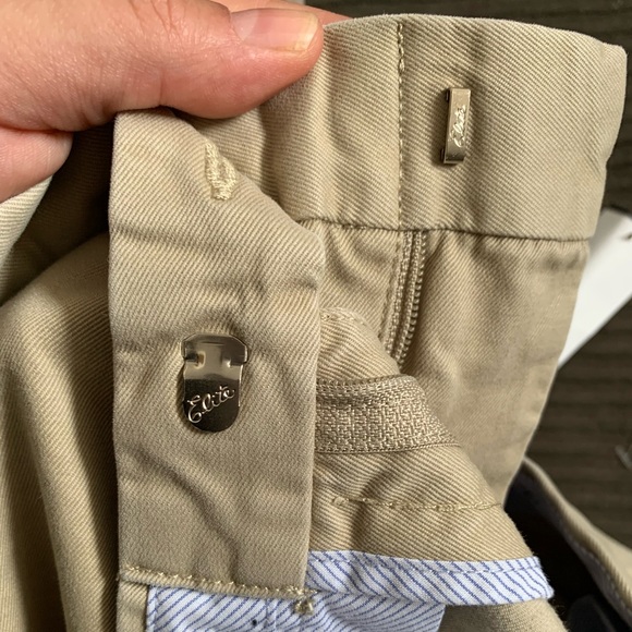 Peter Millar Men's Khaki Shorts Size 38 Pima Cotton Casual Weekend Hybrid Shorts - Picture 6 of 8